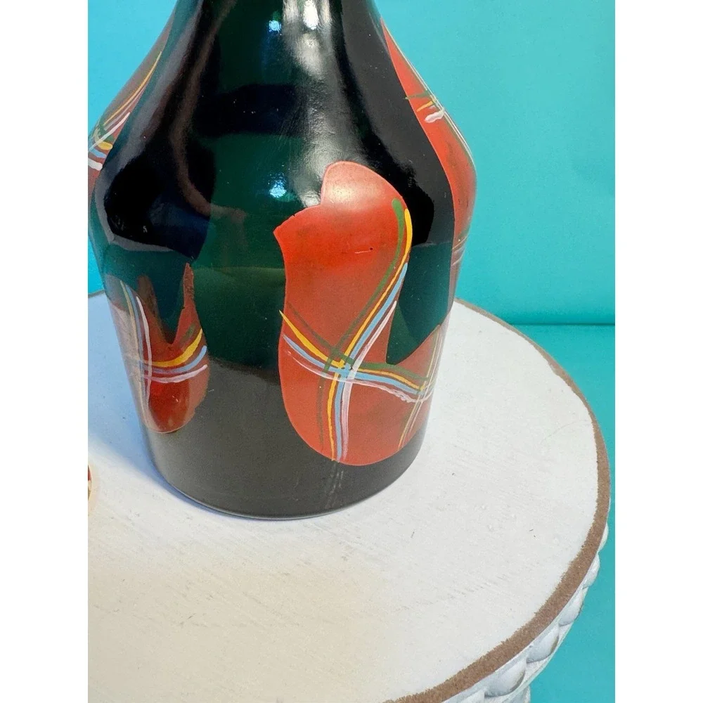VTG Hand Painted Brandy Bottle MARIA‎ SALZER Hollywood CA EMPTY